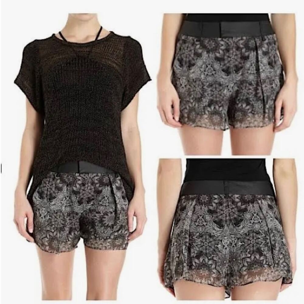 Helmut Lang Mandala Viscose Print Short